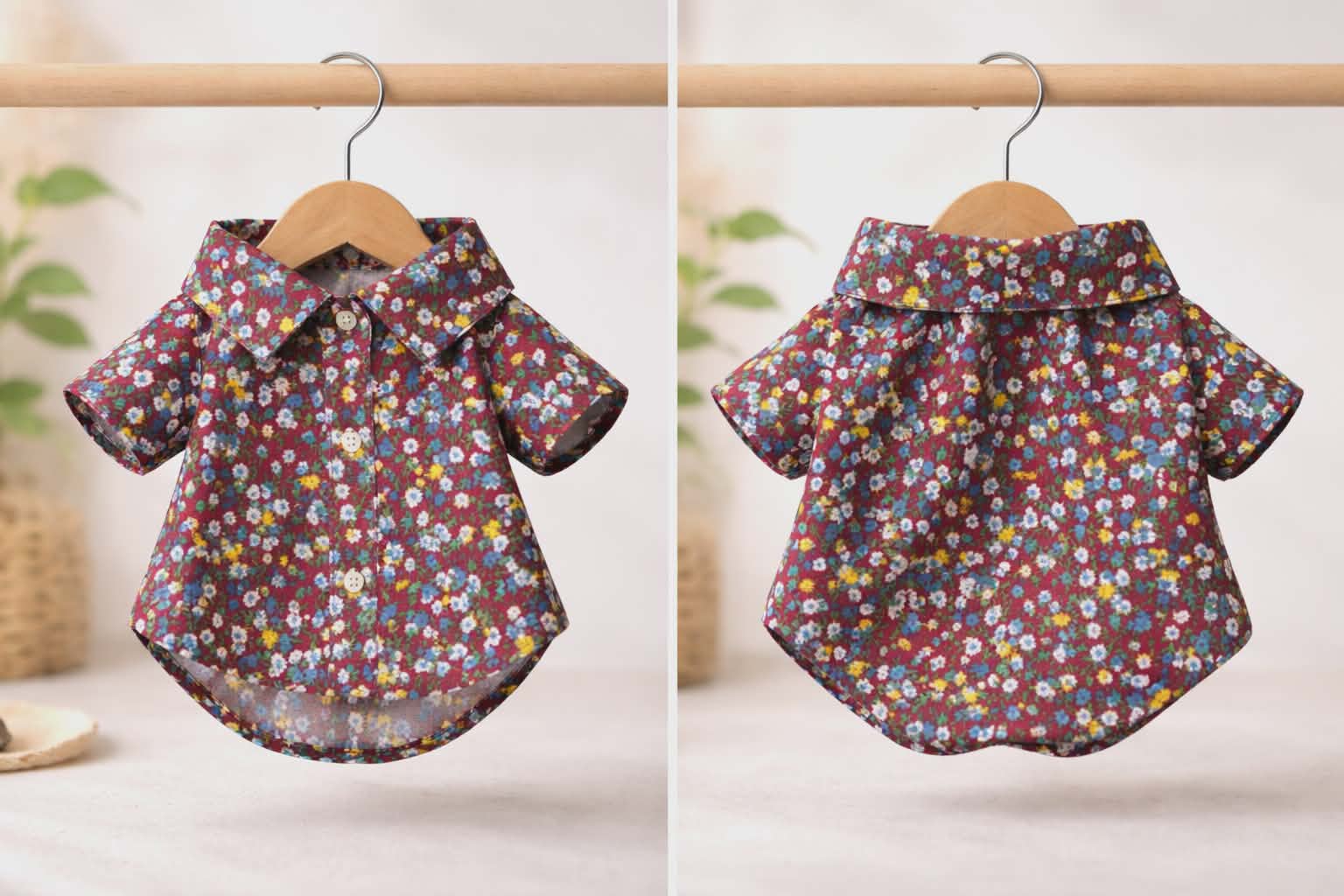 Floral Pet Polo Shirt Collection