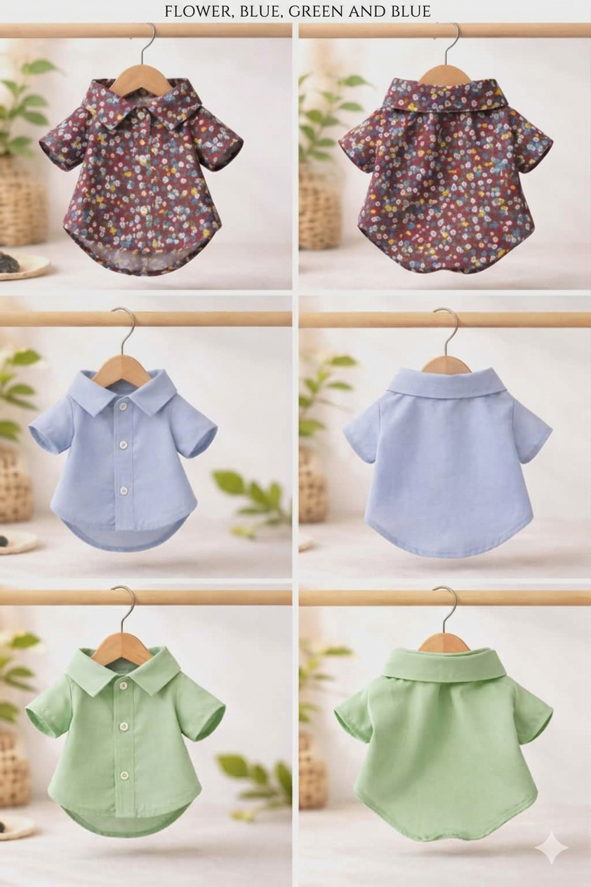 Floral Pet Polo Shirt Collection - Image 3