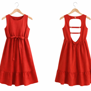 Red Baby Doll Dress