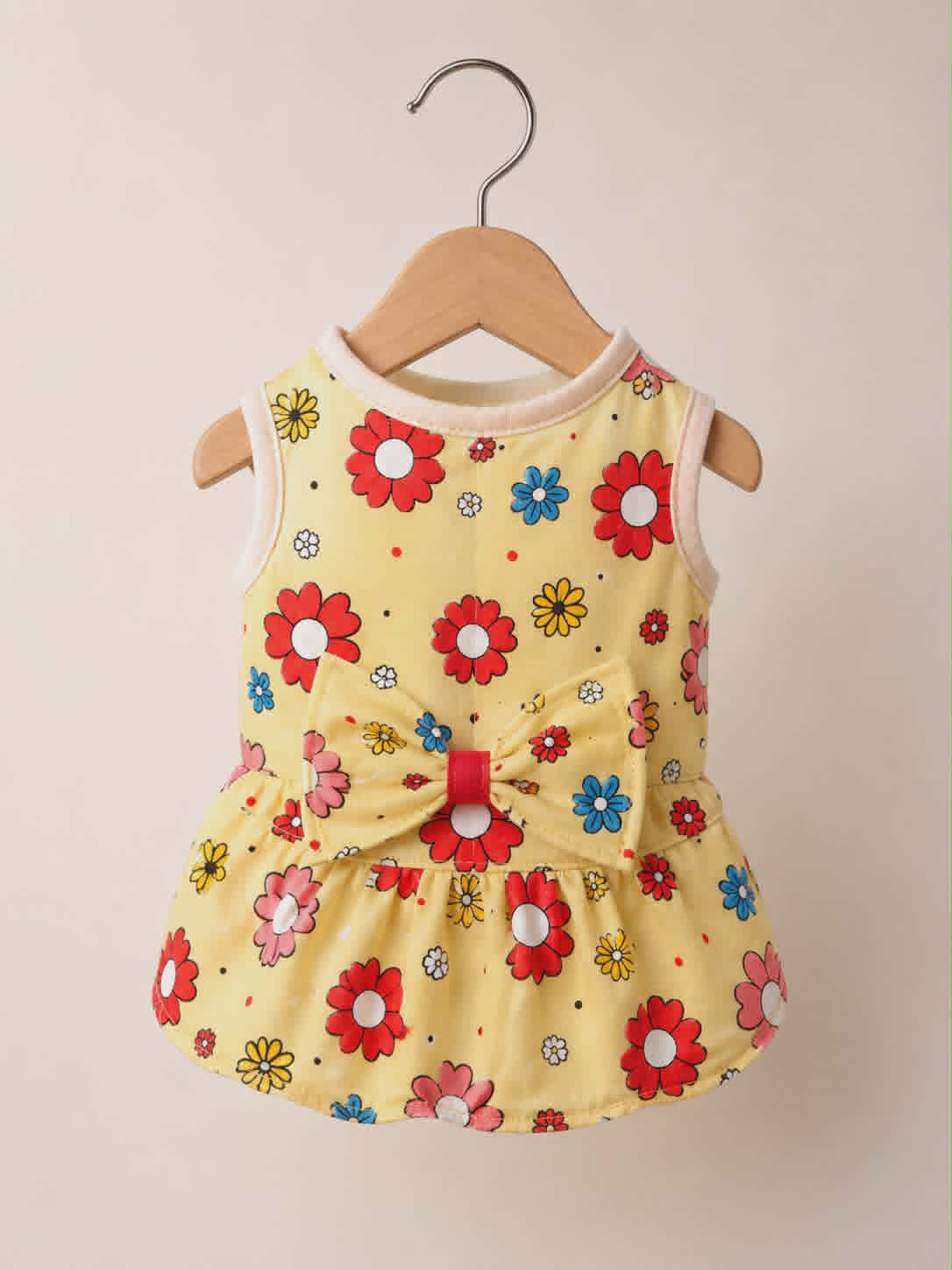 Floral Yellow Princess Pet Dress - Image 6