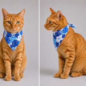 MeinMilo Blue Hawaiian Pet Bandana
