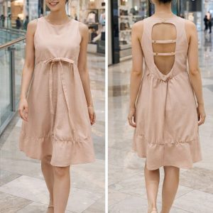 Mocha Baby Doll Dress
