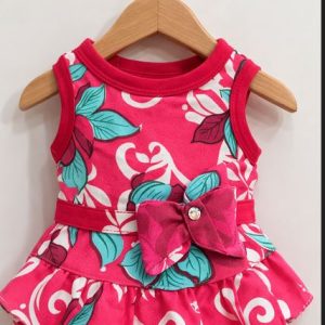 Floral Pink Princess Pet Dress